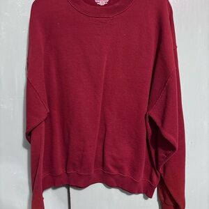 AND Burgundy Crewneck Sweatshirt